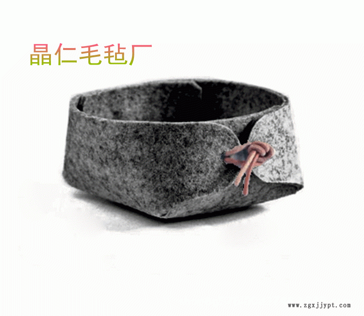 高档次收纳小框毛毡材质钥匙杂物盒 家居收纳 首饰盒 桌面收纳盒示例图2