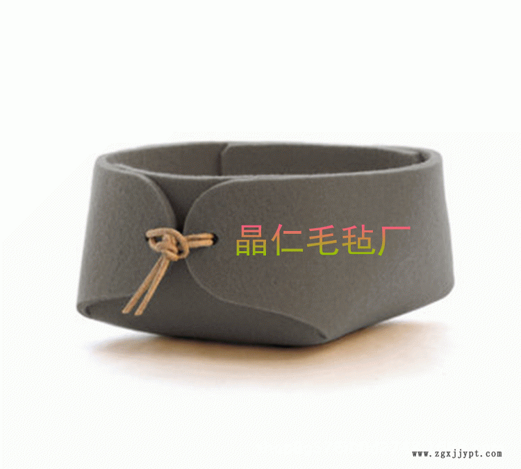 高档次收纳小框毛毡材质钥匙杂物盒 家居收纳 首饰盒 桌面收纳盒示例图4