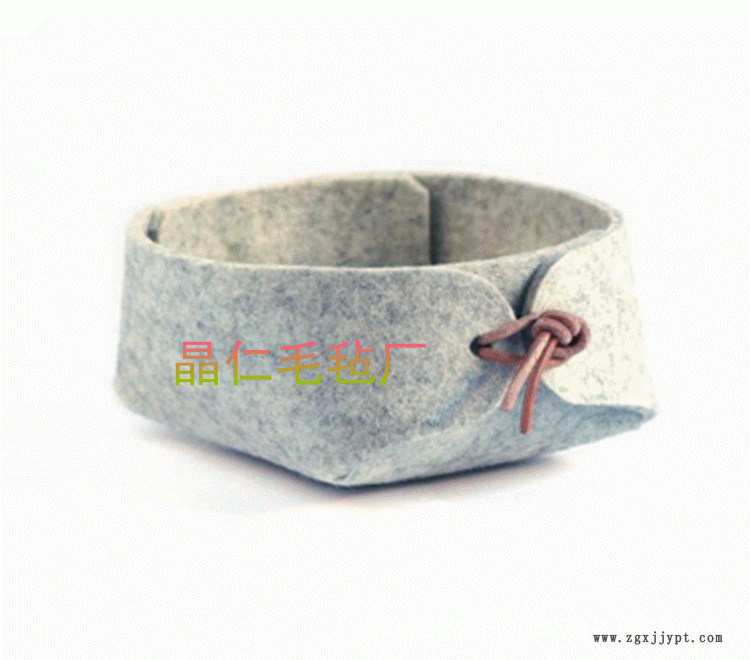 高档次收纳小框毛毡材质钥匙杂物盒 家居收纳 首饰盒 桌面收纳盒示例图5