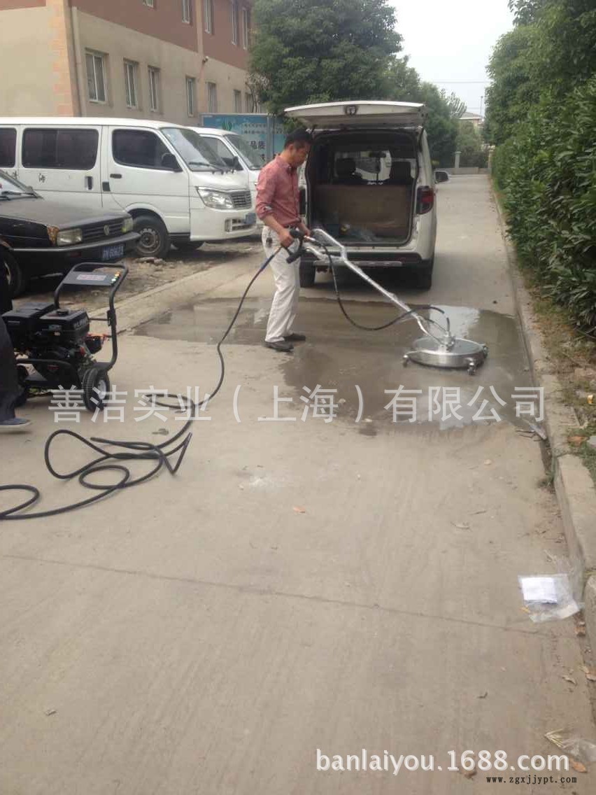 油污地面冷水高压清洗盘厂房车间平面冲洗机 洗车机洗轮机示例图6