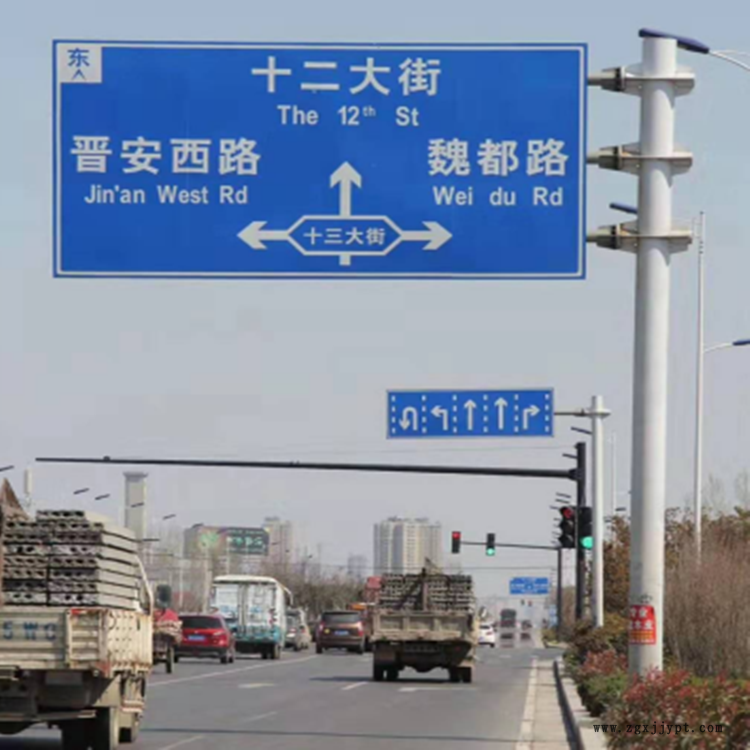 多柱式标识杆 立柱标志杆 电力警示牌单立柱 祥路质量可靠