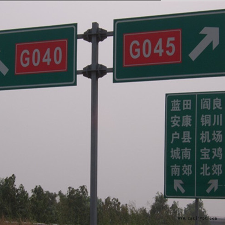 道路F型标志杆 乡村公路标志杆 指示牌 祥路图纸定制