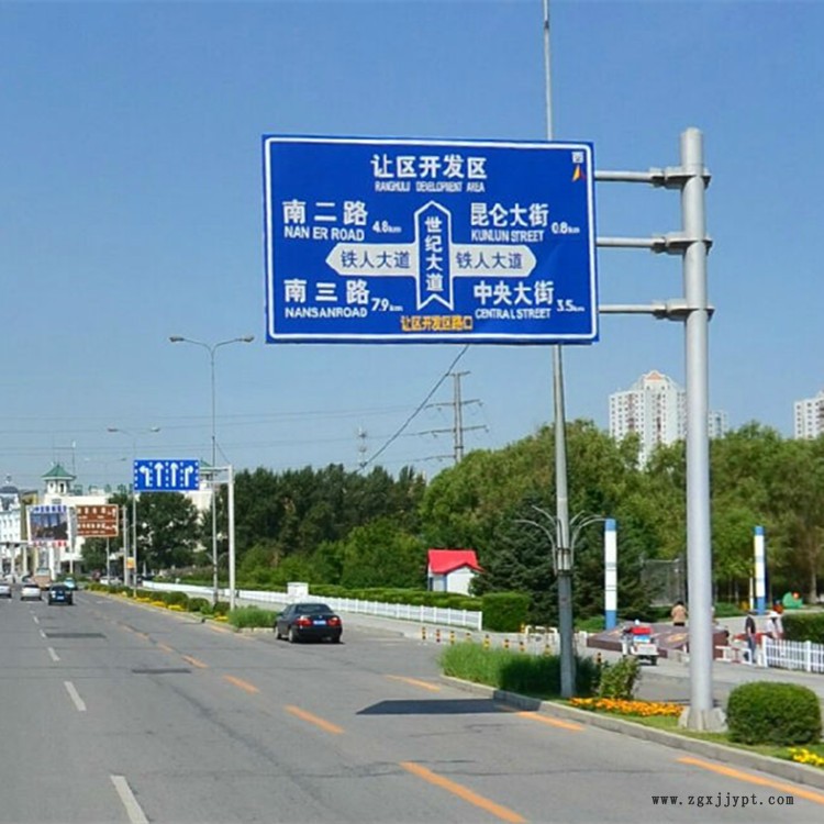 多柱式标识杆 道路标牌杆件 道路标志牌 祥路可定制