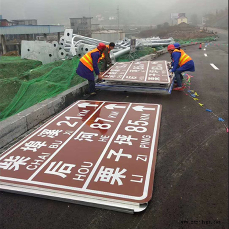 警戒标志杆 驾校标识牌杆 道路运输标志牌 祥路低价出售