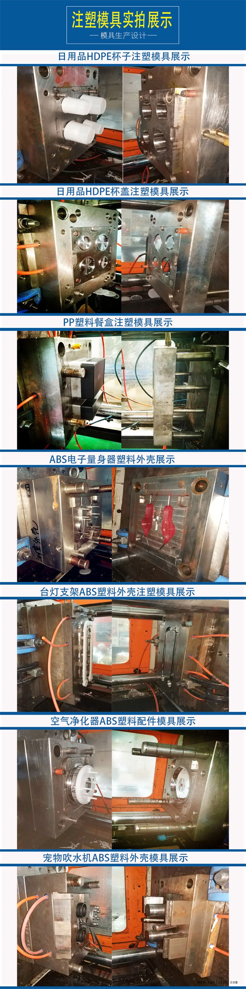 注塑模具厂家定制白色ABS面板塑料配件注塑加工 注塑模具开模示例图1