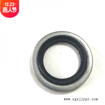 氟胶丁腈HNBR镀锌自定芯组合垫片JB982-77不锈钢304-316组合垫圈图2