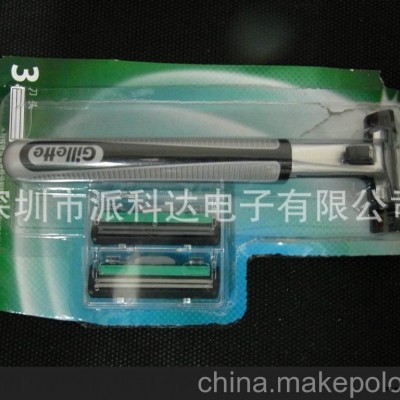 手动刮须刀架吸塑面罩\剃须刀刮胡刀吸塑罩\深圳市宝安沙井吸塑厂图2