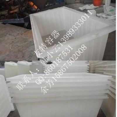 供应专业生产PE滚塑周转方形桶，宁波600L滚塑布料方形桶图2