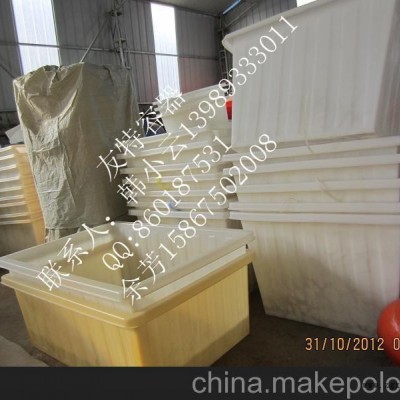 供应专业生产PE滚塑周转方形桶，宁波600L滚塑布料方形桶图3