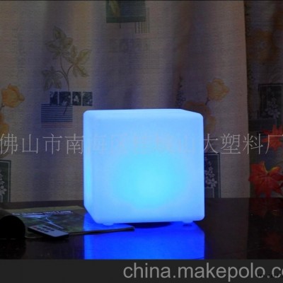 加工定制发光灯箱座椅，LED休闲座椅，滚塑加工成型(图)图1