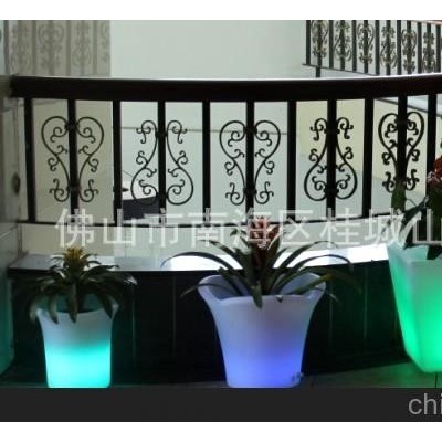 创意花盆 滚塑PE发光花盆 LED16色变化花盆 滚塑生产厂家图2