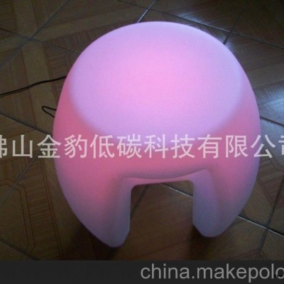 优质滚塑加工LED发光三脚凳子图3