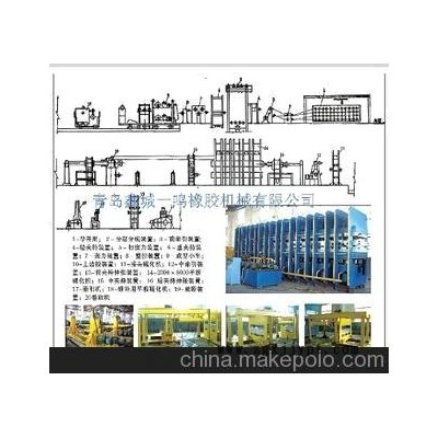 钢丝绳输送带生产线，输送带平板硫化机，平板硫化机厂家（鑫城)