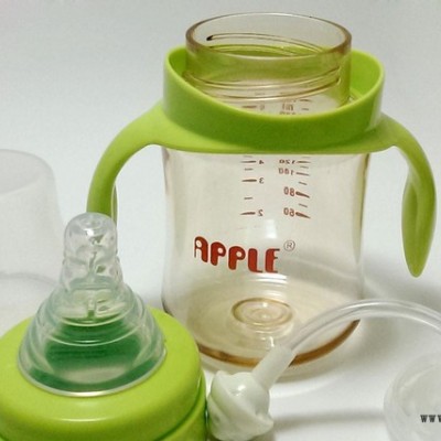 Apple苹果牌PES奶瓶 高端儿童宝宝婴儿奶瓶 防胀气圆形 26年大厂