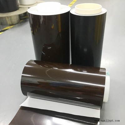 黑色阻燃PI热封膜 聚酰亚胺热熔胶膜 PI覆盖热熔膜图2