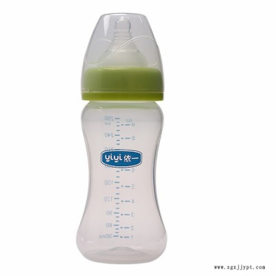 依一奶瓶宽口径玻璃ppsu奶瓶带手柄吸管360度旋转 重力奶瓶 重力奶瓶批发