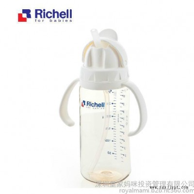 深圳**妈咪代理商/Richell利其尔 ppsu宽口吸管 哺乳瓶儿童吸管水杯吸管杯320ml批发包邮图4