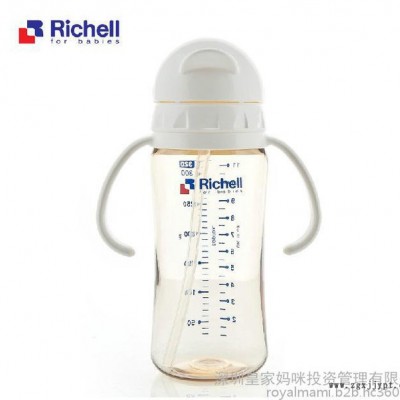 深圳**妈咪代理商/Richell利其尔 ppsu宽口吸管 哺乳瓶儿童吸管水杯吸管杯320ml批发包邮图3