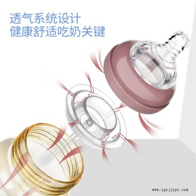 新优怡 200ml宽口手柄带吸管 ppsu奶瓶图3