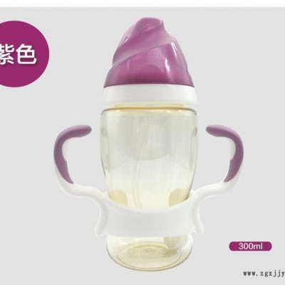 婴儿奶瓶 宽口径婴儿PPSU奶瓶抗摔防胀气带手柄300ml婴儿用品图2