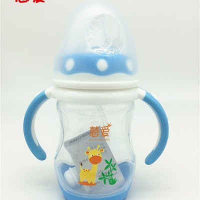 慈爱品牌 慈爱奶瓶双色感温PPSU自动奶瓶母乳实感奶嘴图3