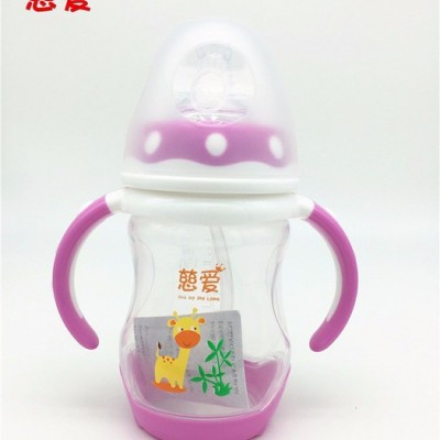 慈爱品牌 慈爱奶瓶双色感温PPSU自动奶瓶母乳实感奶嘴图5