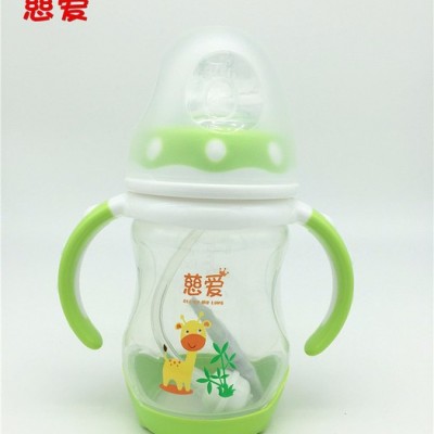 慈爱品牌 慈爱奶瓶双色感温PPSU自动奶瓶母乳实感奶嘴图6