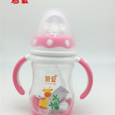 慈爱品牌 慈爱奶瓶双色感温PPSU自动奶瓶母乳实感奶嘴图4