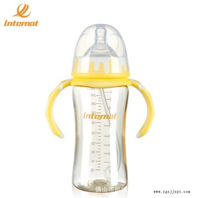 荷兰益特龙ppsu婴儿奶瓶宽口径 带手柄弧形耐摔300ml 产地货源图2