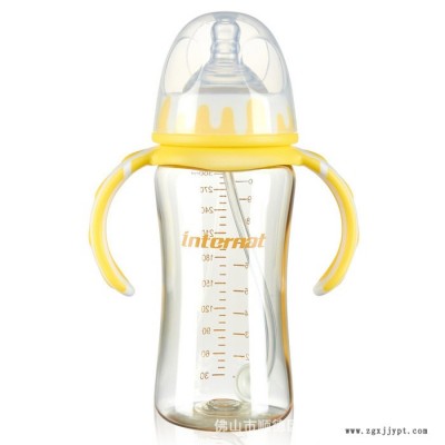荷兰益特龙ppsu婴儿奶瓶宽口径 带手柄弧形耐摔300ml 产地货源图3