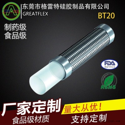 格雷特BT20不锈钢 内衬四氟耐腐蚀PTFE 钢丝编织软管图3