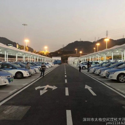 南方电网PVDF充电桩张拉膜结构工程图4