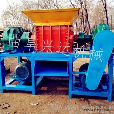 小型破碎机汽车轮胎回收双轴撕碎机 大功率图3