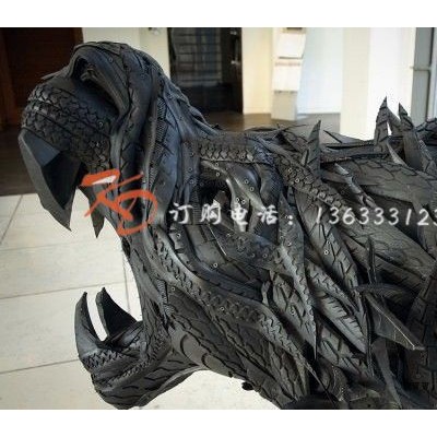 南昌康大雕塑可定制轮胎动物雕塑轮胎景观雕塑雕塑小品图7