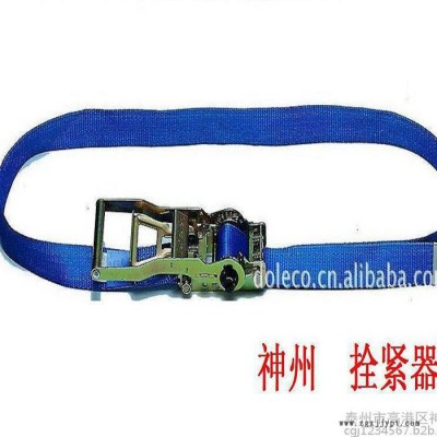 【神州吊具**棘轮式拉紧器  汽车货物栓紧器 汽车轮胎捆绑器  收紧器 物流运输 仓储货物固定专用棘轮收紧器防风带图3