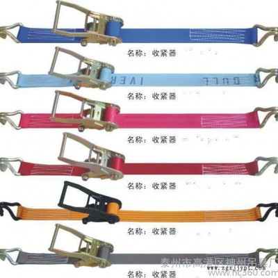 【神州吊具**棘轮式拉紧器  汽车货物栓紧器 汽车轮胎捆绑器  收紧器 物流运输 仓储货物固定专用棘轮收紧器防风带图5