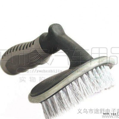 汽车轮胎刷 洗车清洁用品 软手柄弧形刷车工具 地毯刷 洗车刷图2