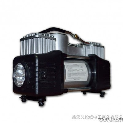 汽车轮胎充气泵照明套装警示灯双缸车载补胎压表汽车打气泵新款图3