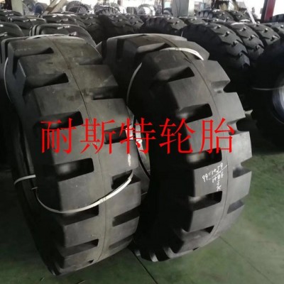50装载机铲车半实心轮胎 23.5-25 L-5 矿山深花纹40层级 玻璃厂用图3