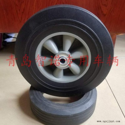 9寸 胶粉轮手推车厂家 手推车轮胎厂家图2