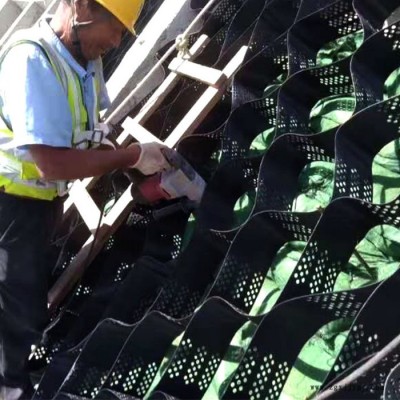 拓林 200-760 轮胎蜂巢格室 护坡专用蜂巢网格 武威土工格室价格图2