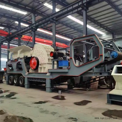 佰沃重工 工地建筑垃圾移动破碎机 时产300吨大型移动破碎机 轮胎移动破碎机图2