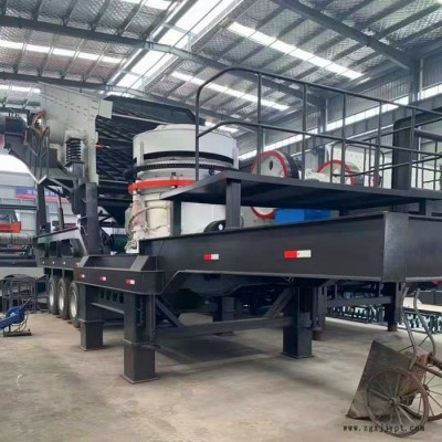 佰沃重工 工地建筑垃圾移动破碎机 时产300吨大型移动破碎机 轮胎移动破碎机图3