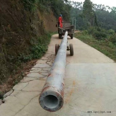 ** 12米 15m线杆运输车 电力水泥杆炮车 大轮加固飞机轮胎拖杆车图4