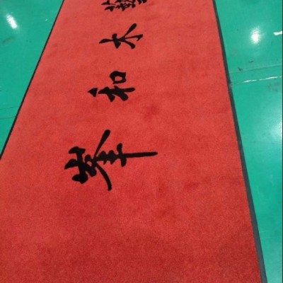 华踏地毯 HT069 商用地毯logo刻字地垫定制  商务中心办公大楼门口地垫  菠萝纹轮胎纹防滑除尘垫易冲洗图4
