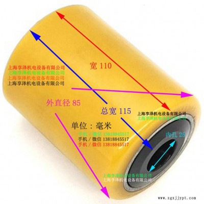 永恒力液压车前轮载重轮85*110-25  jungheinrich支撑轮叉齿轮胎滚轮 轱辘子图4