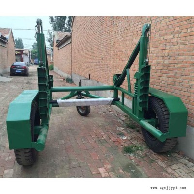 淮北市140管多功能绞线车4轮胎 10吨加固放线拖车