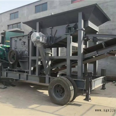 乾品 生产线建筑垃圾破碎站石子粉碎机大型轮胎式碎石机图3