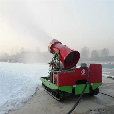 出售手推轮胎式造雪机 铜嘴炮筒式造雪机 全自动履带式造雪机图6
