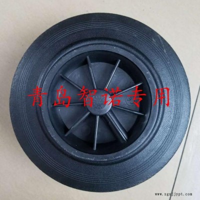8寸垃圾桶轮 手推车厂家手推车轮胎厂家图2